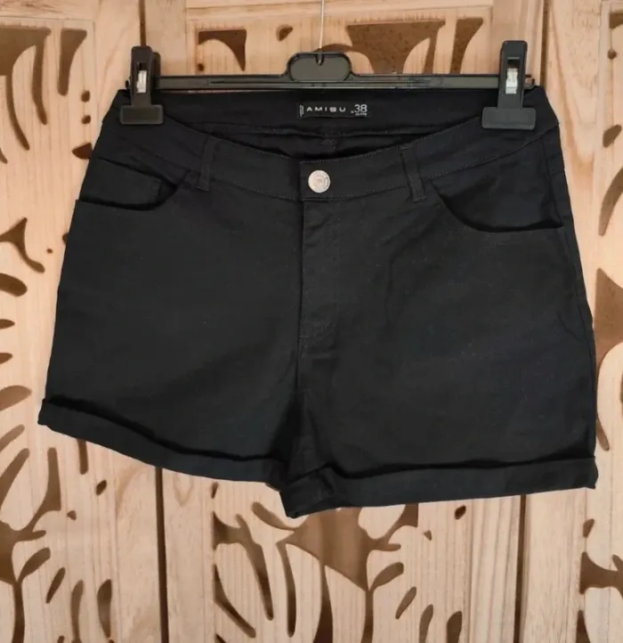 Short en jean à revers T 38 Amisu - photo numéro 2