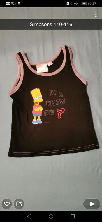 T-shirt sans manches Marcel Simpsons