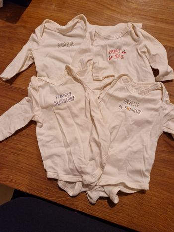 Lot de 4 bodies manches longues