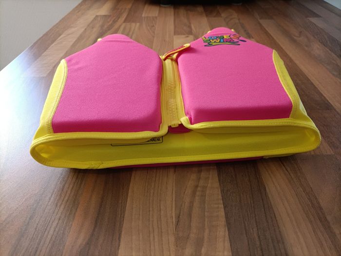 Gilet flottaison rose et jaune 18-30 kg - photo numéro 6