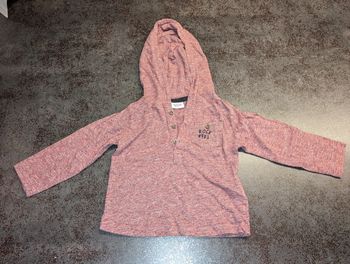 T-shirt à manches longues à capuche bébé garçon 18 mois