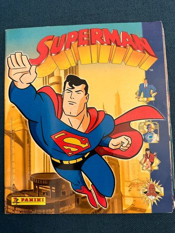 Album livre Panini complet stickers autocollants Superman super héros