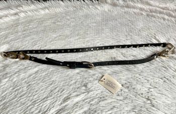 Ceinture noir fine avec strass 85 cm Neuf