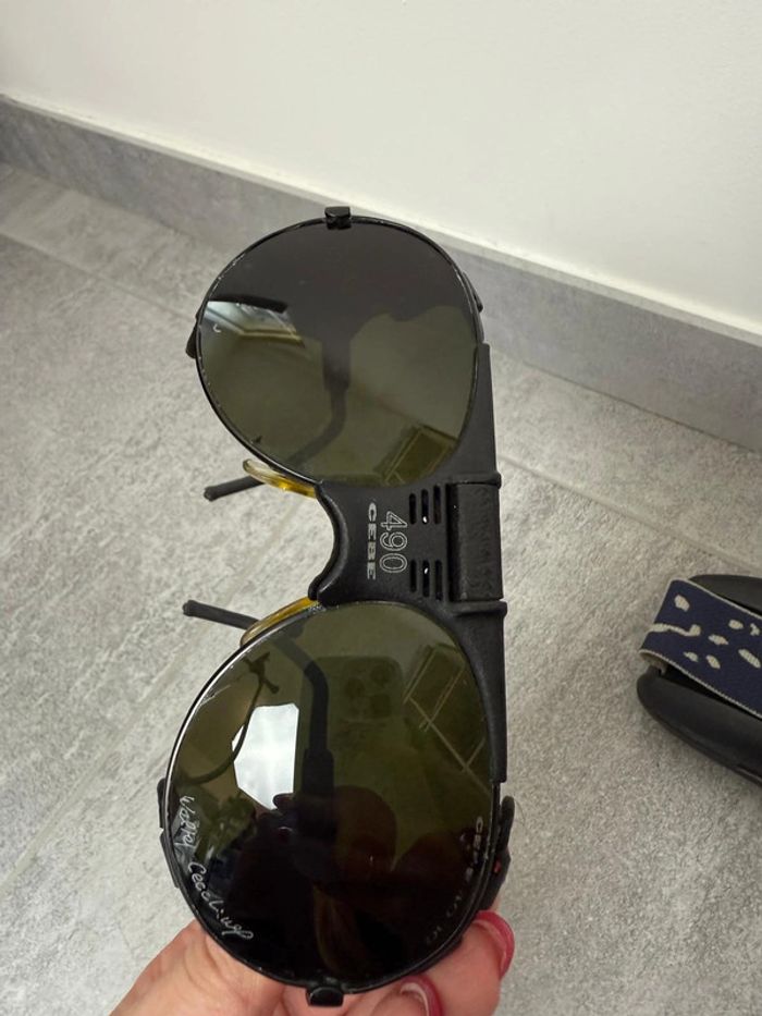 Lunettes de soleil d'alpinisme CEBE 490 4000 Walter Cecchinel avec verres + boucliers. - photo numéro 7