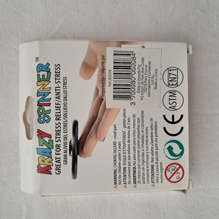 Krazy Spinner Hand spinner blanc NEUF - photo numéro 2