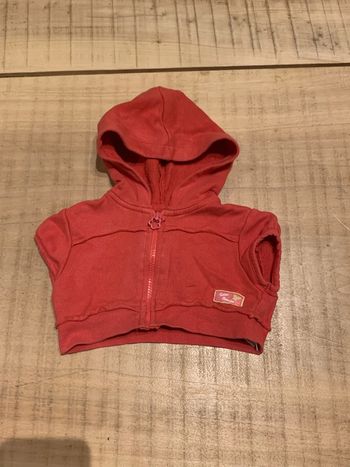 Veste courte rouge sans manche Salso Bamba 3 ans
