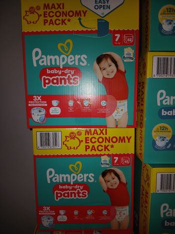 2 cartons pampers pants t7