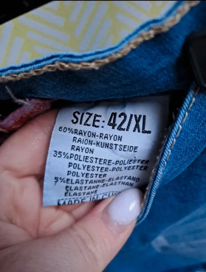 Short en jean taille basse taille XL - photo numéro 8