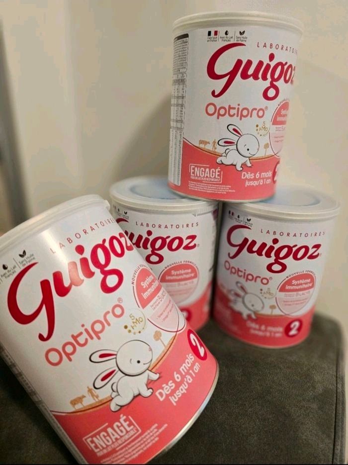 Lot de 4 Guigoz Optipro 2