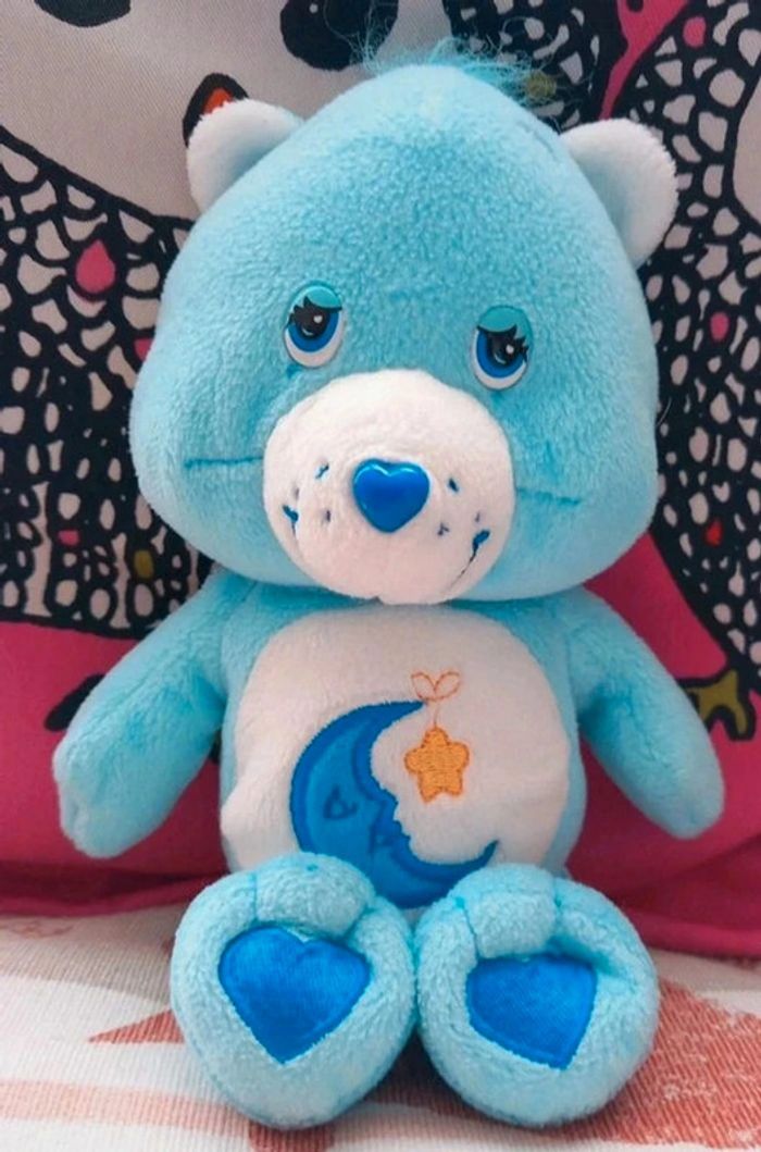 Peluche Bisounours bleu petit modèle 20 cm de marque - photo numéro 2