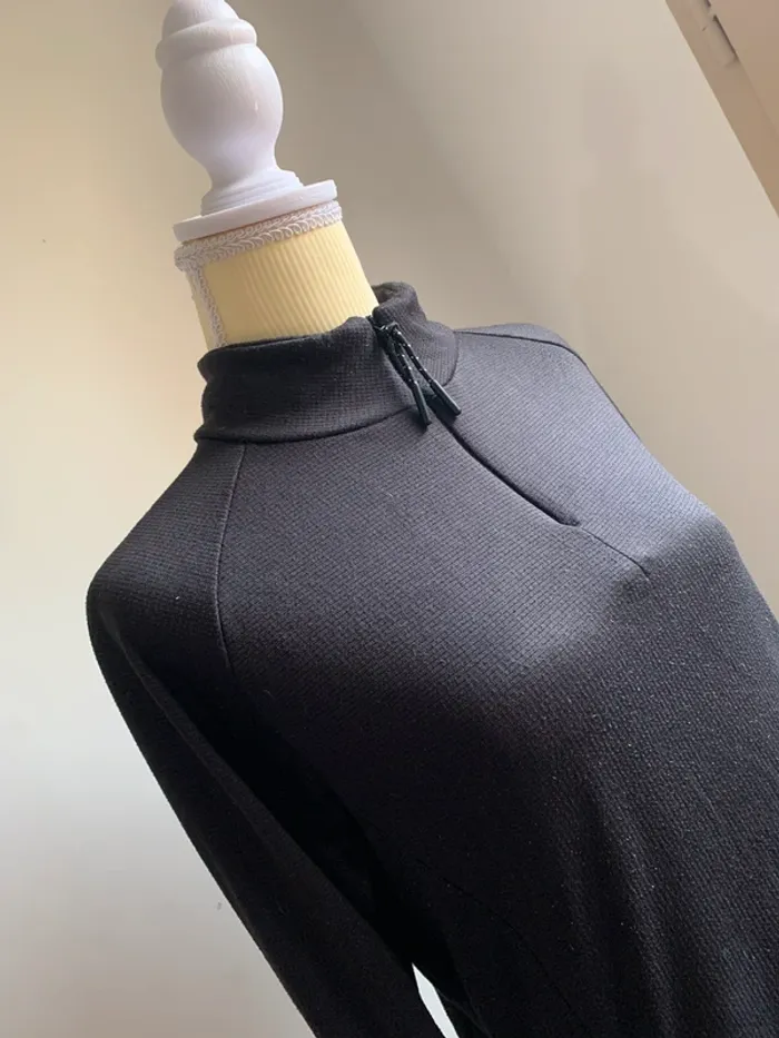Haut de sport noir Workout zippé - Taille S (38/40) - photo numéro 2