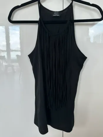 Zara Top mit Fransen