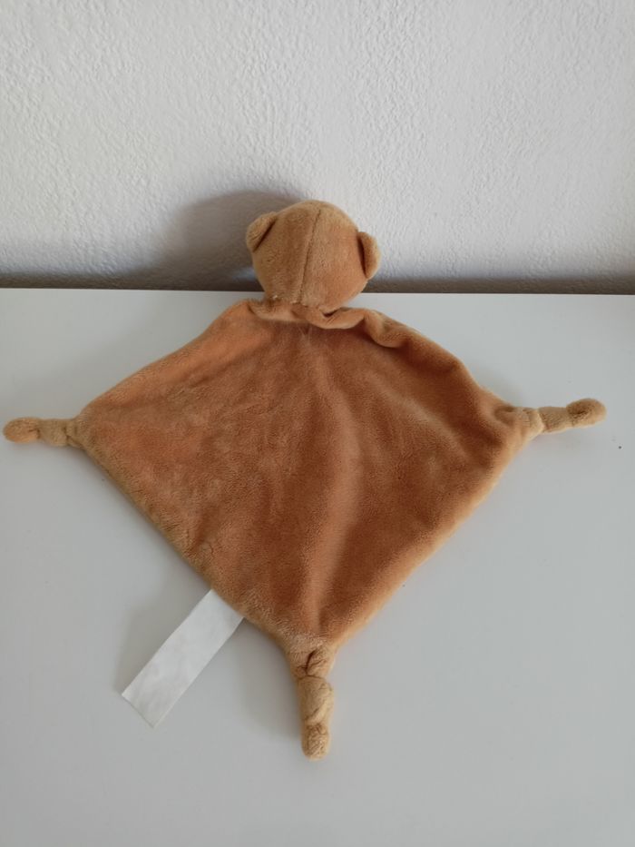 Doudou plat ours marron 30 cm - photo numéro 2