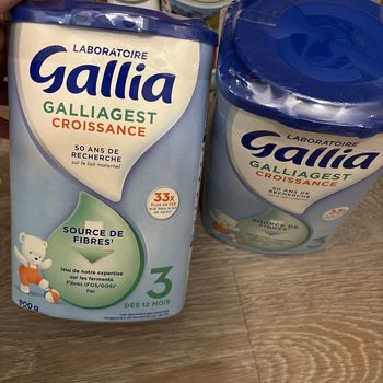 Lot de 2 boîtes de lait Galliagest croissance