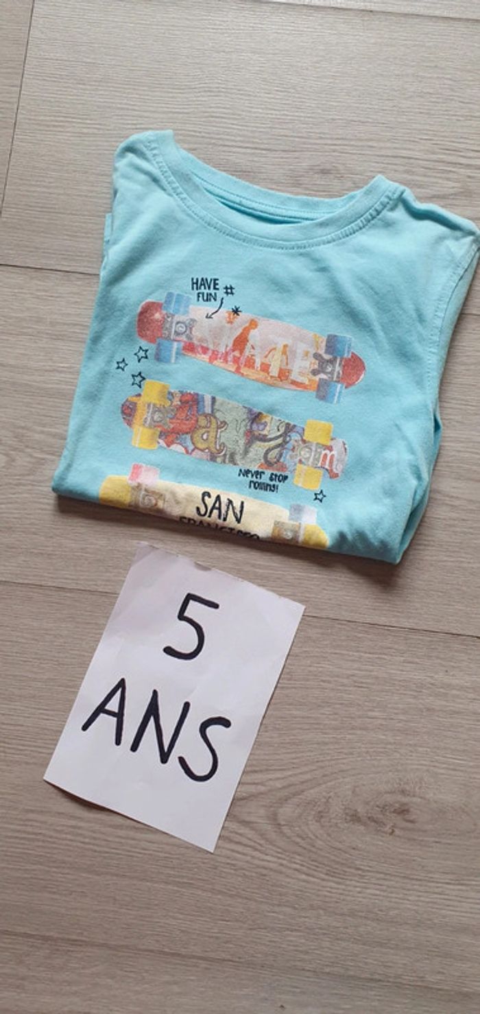 Maillot t-shirt manches courtes 5ans garçon