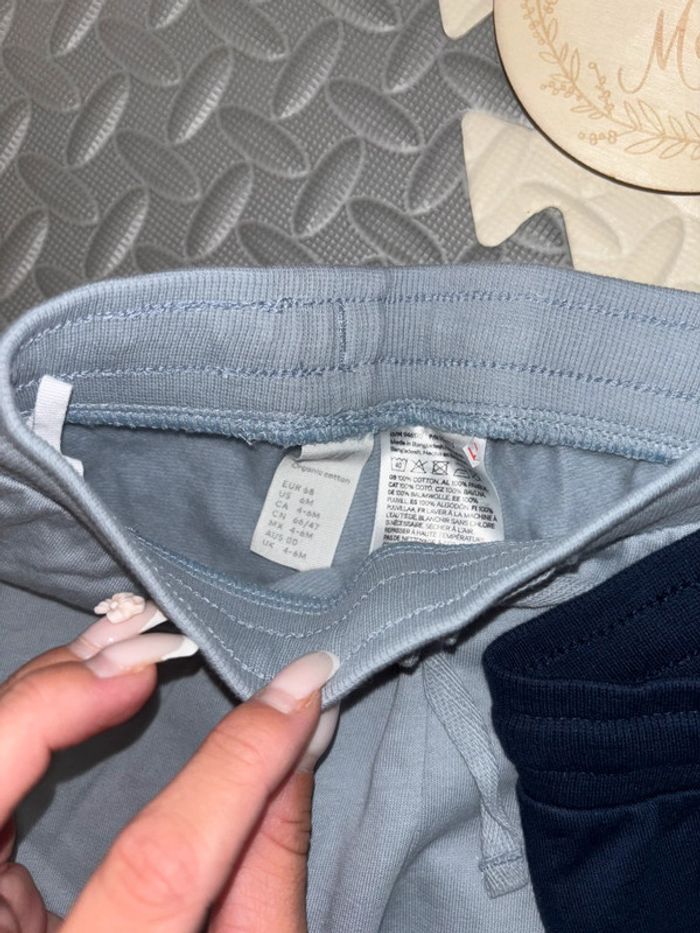 Lot / ensemble de 2 pantalons joggers bleu - photo numéro 5