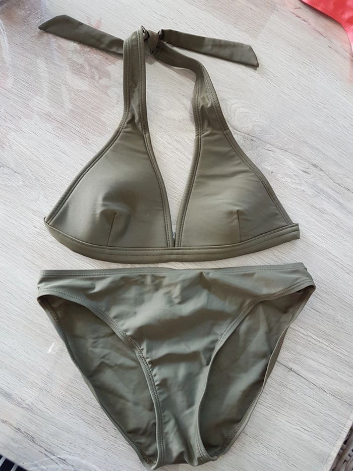Maillot de bain 2 pièces kaki