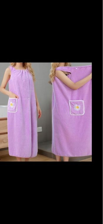 Serviette bain enveloppante