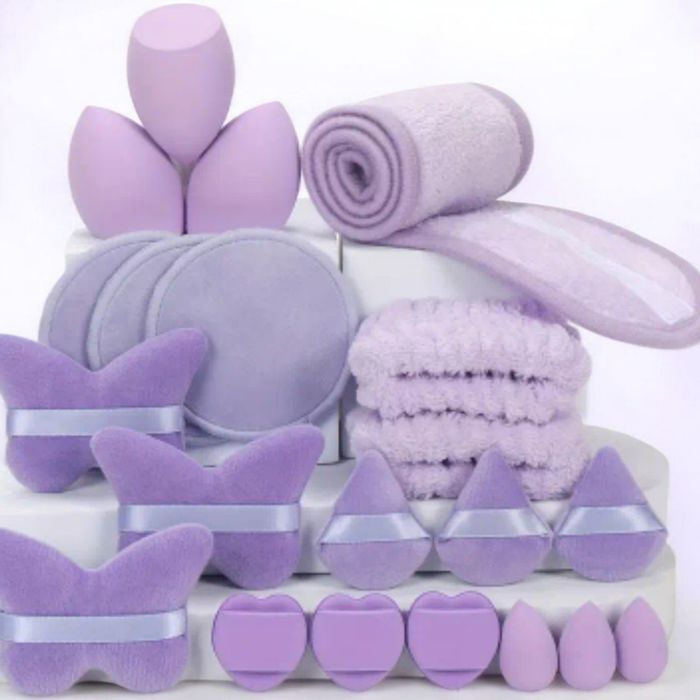 éponge à maquillageviole