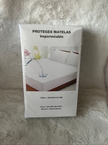 Protège matelas imperméable 160 x 200 cm