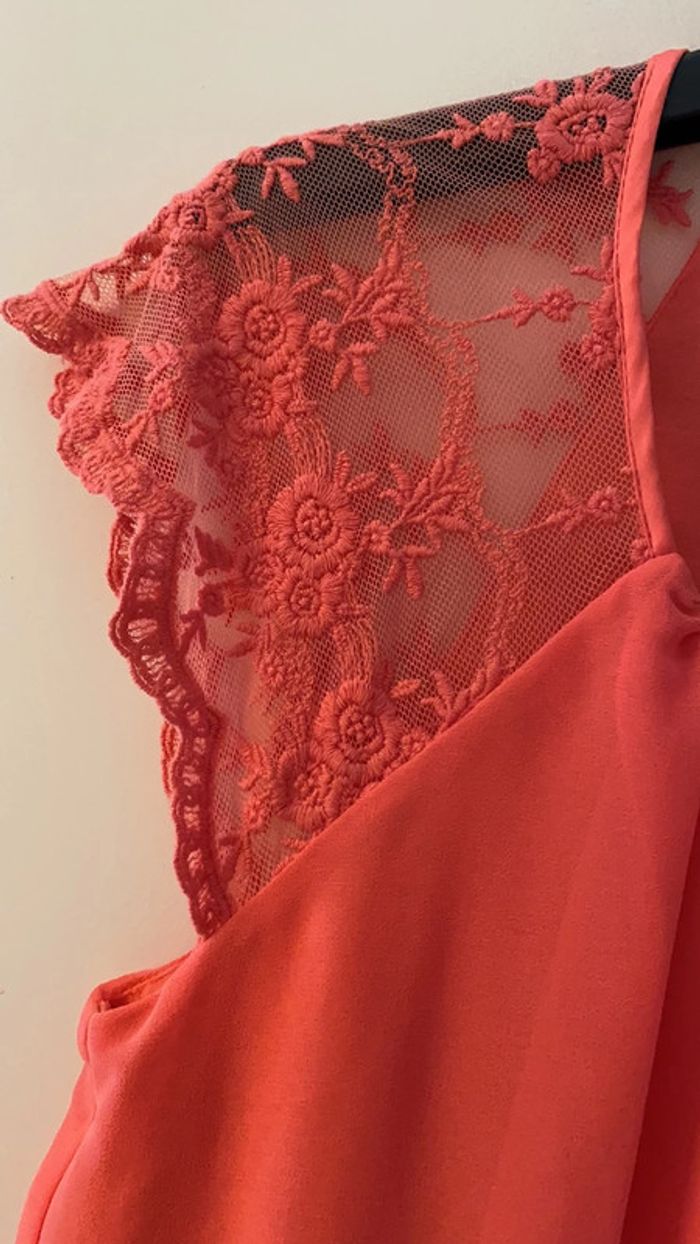 Robe élégante naf naf dentelle s - photo numéro 2