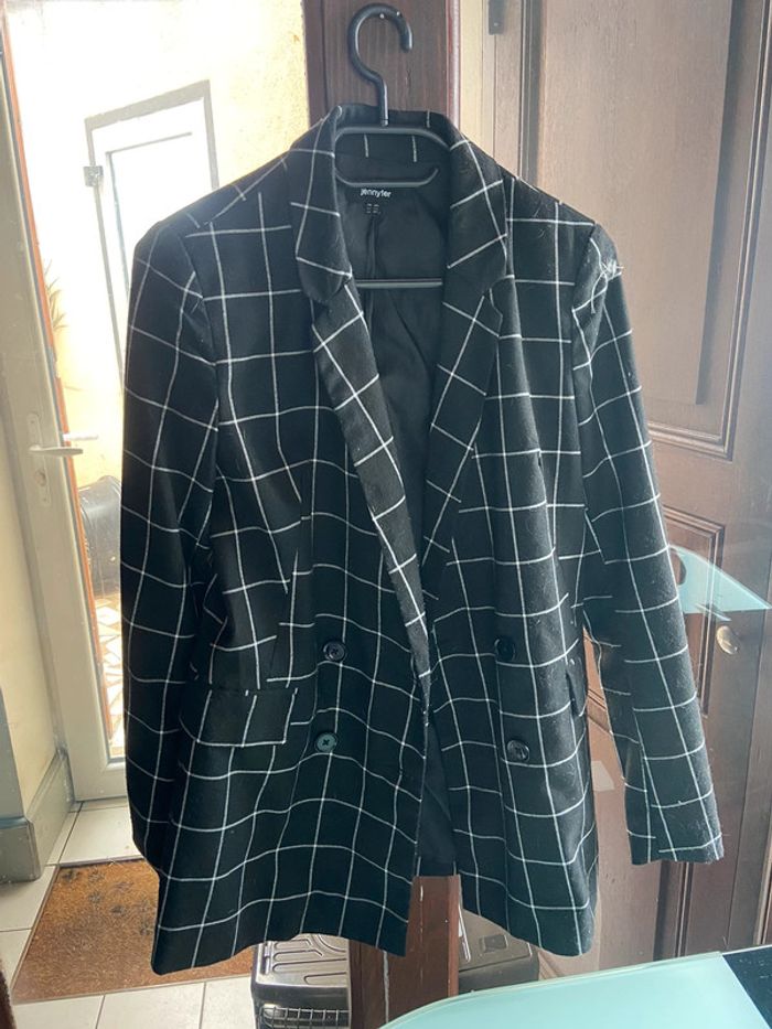Blazer à carreaux Jennfyer - photo numéro 9
