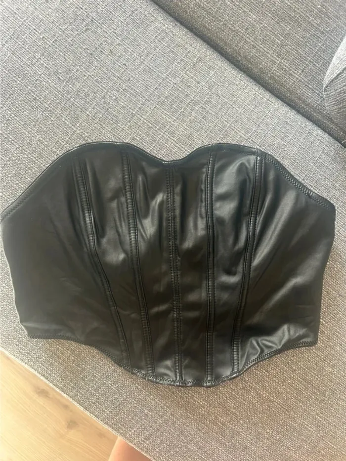 Bustier similicuir taille L petite
