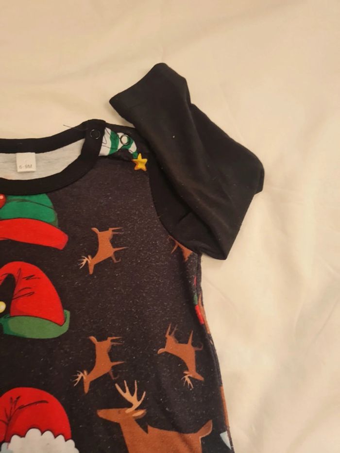 Pyjama sans pied Noël 6-9 mois - photo numéro 2