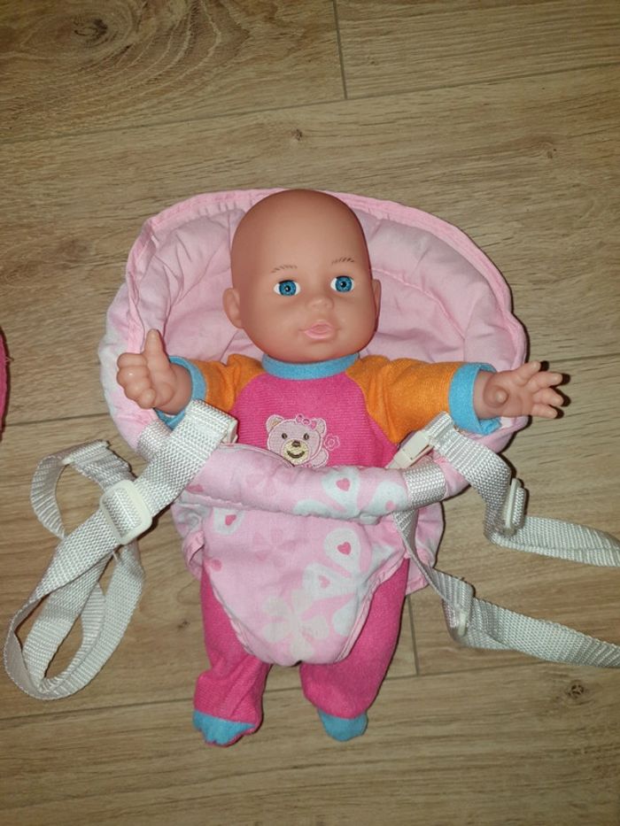 Ensemble poupée couffin porte bébé - photo numéro 4