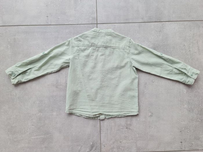 Chemise col mao manches longues retroussable 3 ans - photo numéro 2