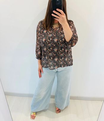 🌸Blouse Bonobo - noir & coloré - voile 🌸