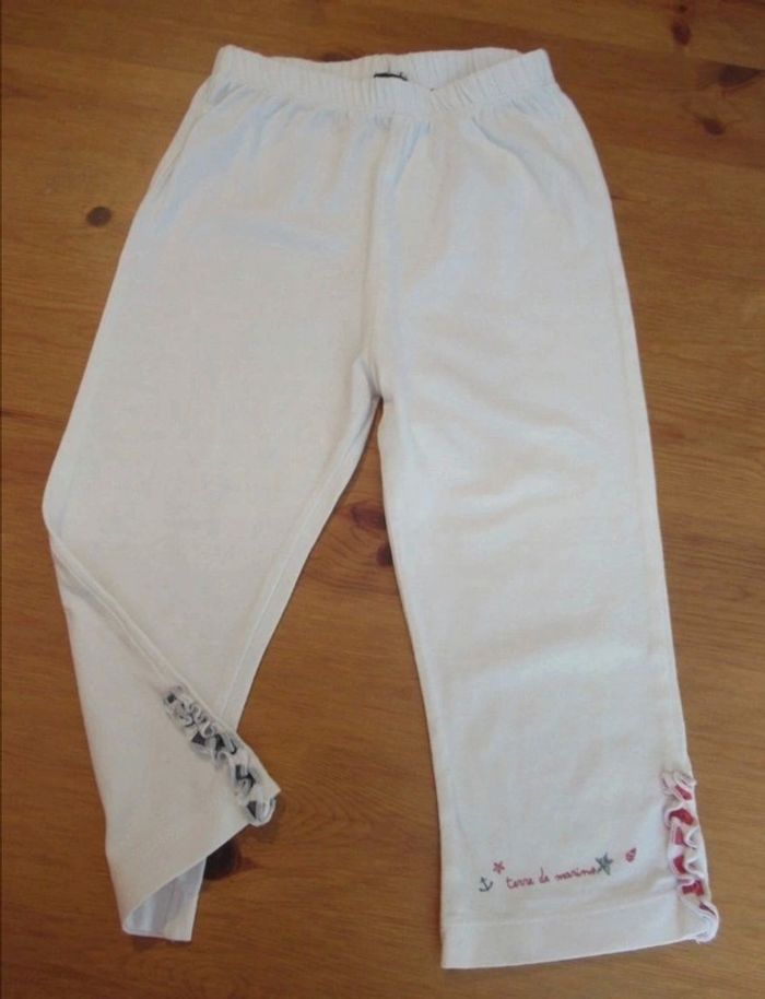 Leggins blanc Terres de Marins 6 ans