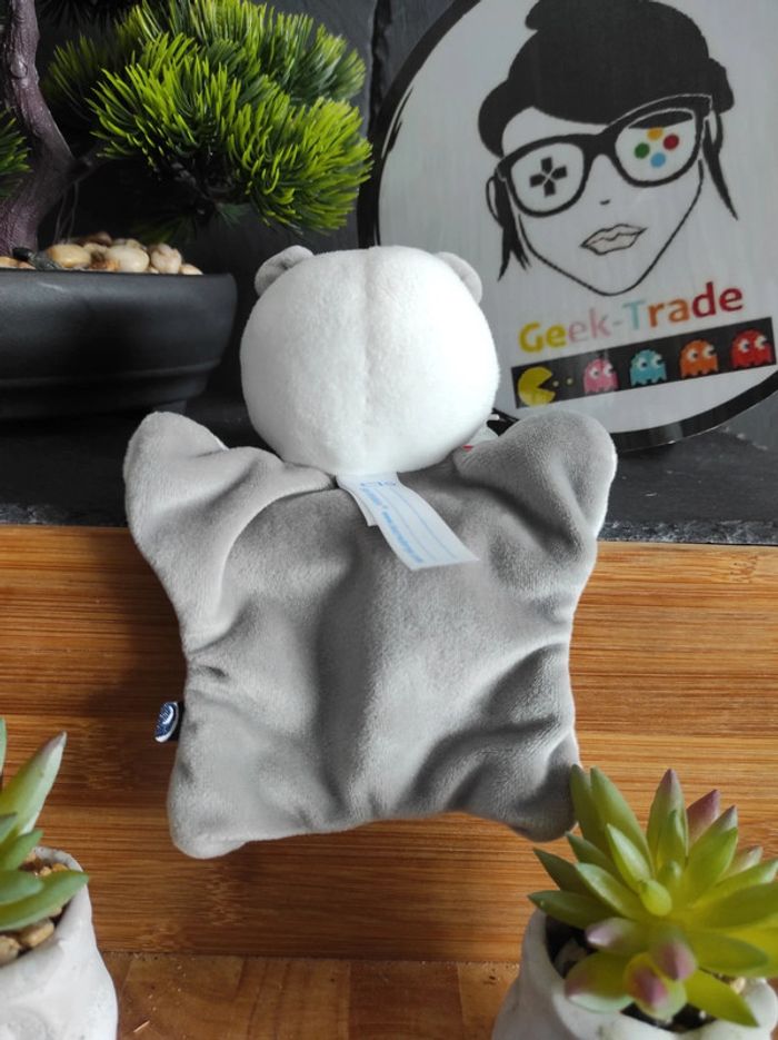 Doudou Panda Gris Blanc Jaune Empreinte Edon Sucre D'orge #geektradedoudou - photo numéro 2