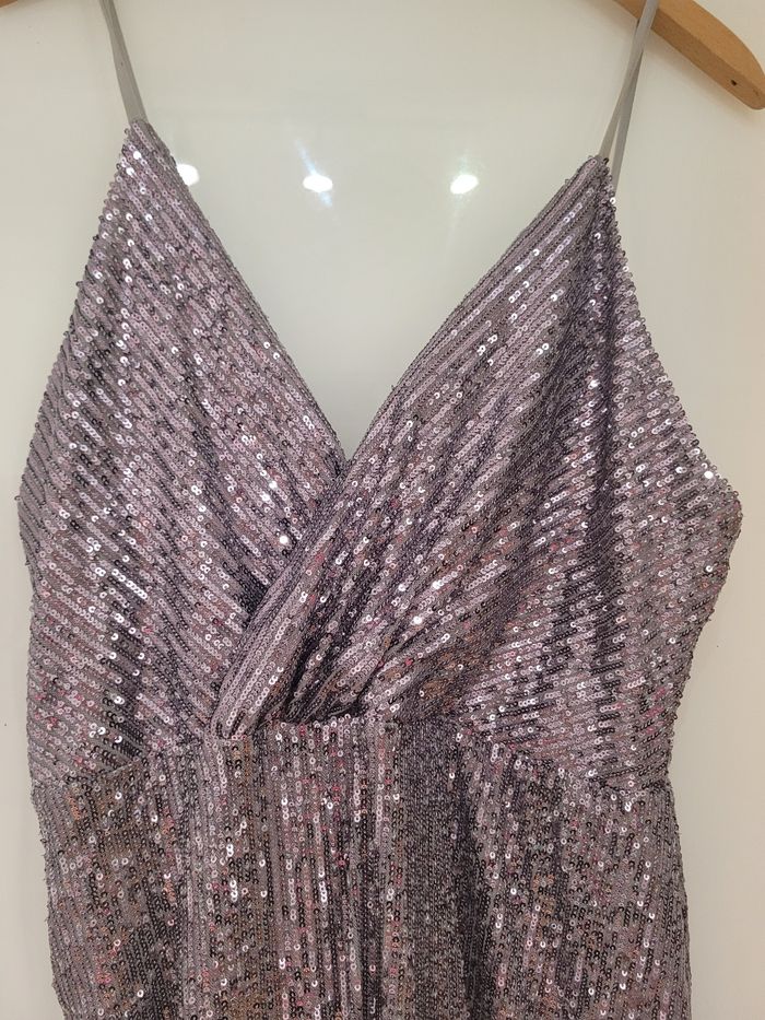 Robe de soirée argentée XXL - photo numéro 4