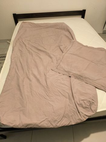 Ensemble literie drap housse et taie d'oreiller 1 pers