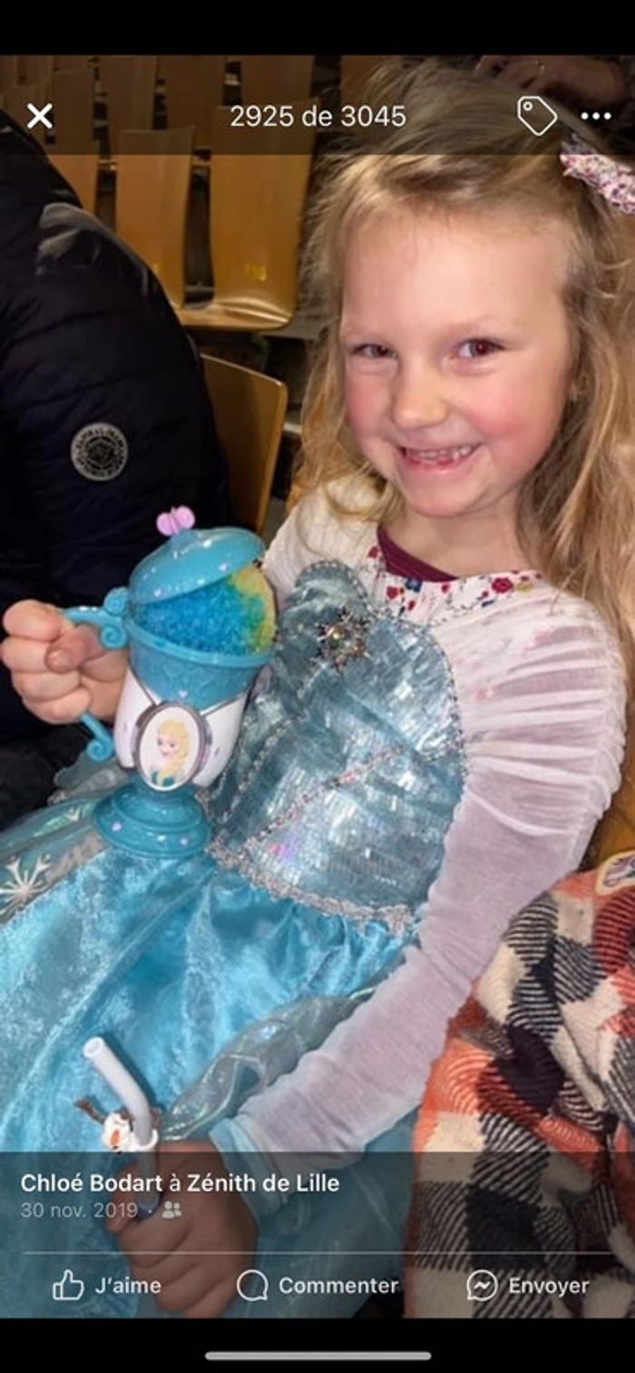 Lot ensemble Disney store 11-12 ans 11 12 robe tresse perruque gants la reine des neiges Elsa - photo numéro 20