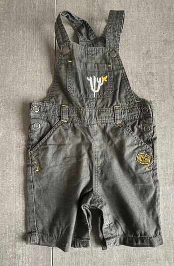 Salopette short grise
