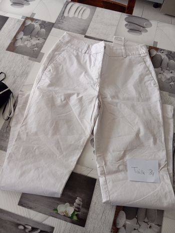 Pantalon blanc taille s
