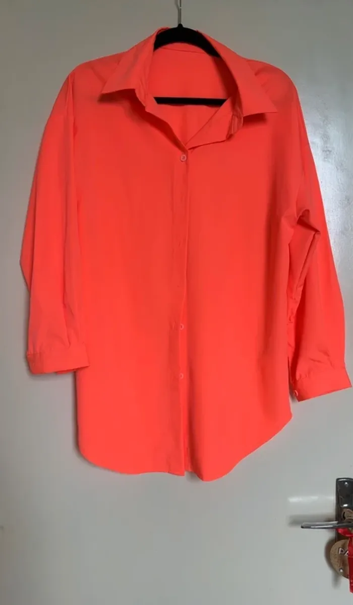 Chemise orange fluo T36 - Neuve 🧡 - photo numéro 2