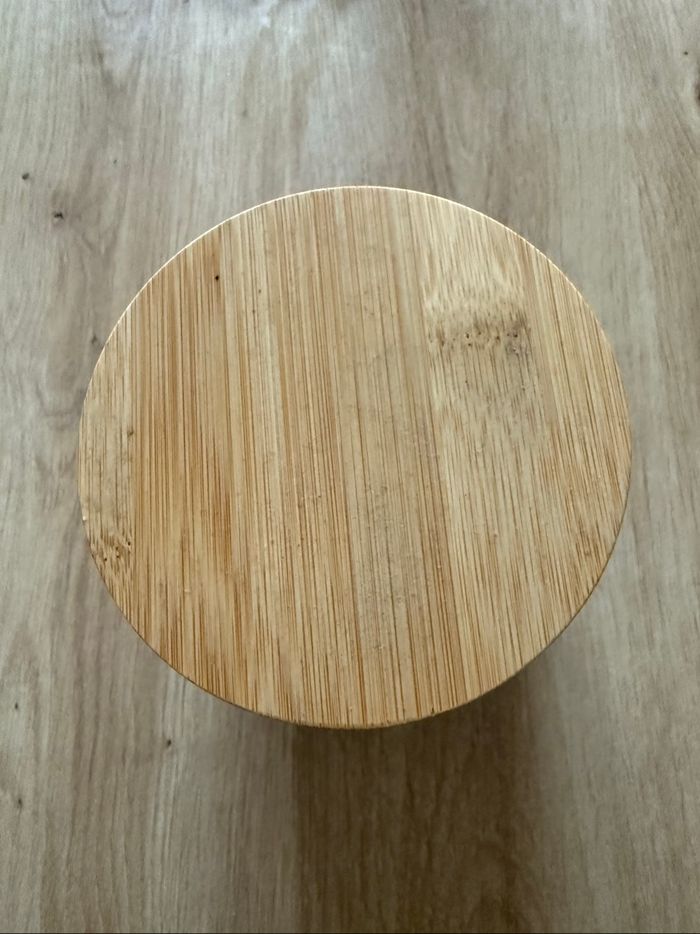 Boîte à thé noir bois avec couvercle neuf - photo numéro 2