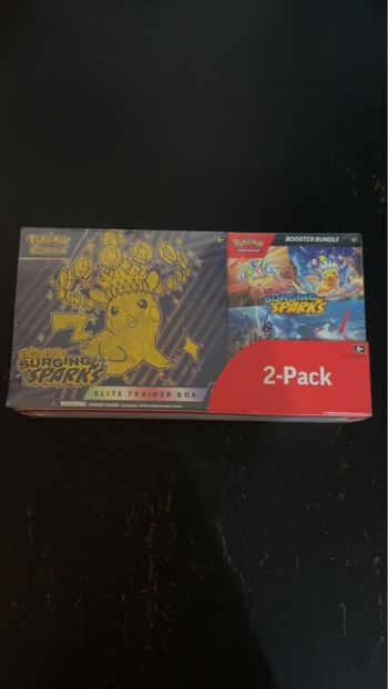 Coffret Pokemon Costco Scarlet & Violet Surging Sparks Elite Trainer Box + Bundle English 🇬🇧