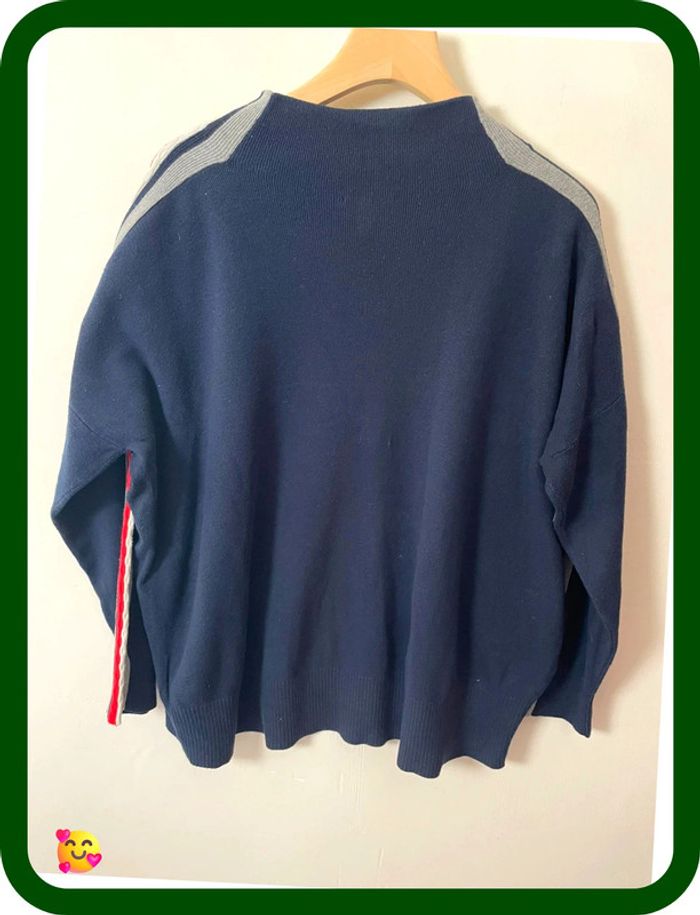 Pull épais Tommy Hilfiger – Homme – Taille L – Marine – Col cheminée - photo numéro 3
