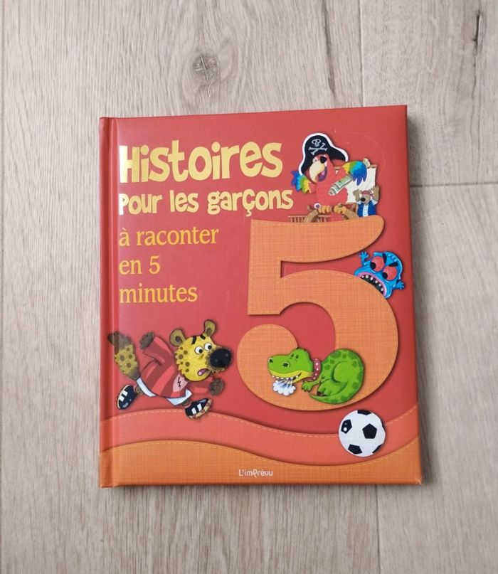 Livre enfant Histoires pour les garçons édition L'imprévu