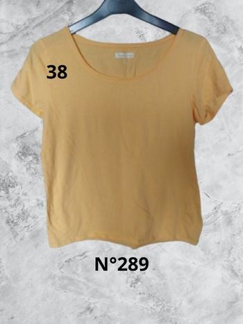 N°289 T-shirt jaune T38. Inextenso.