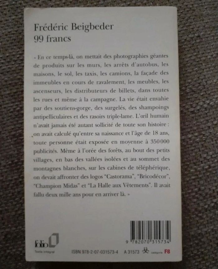 99 Francs de Frédéric Beigbeder - photo numéro 2