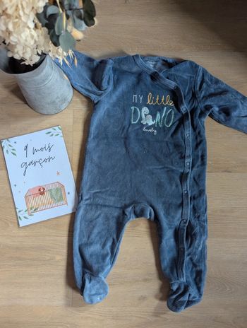 Pyjama velours Kiabi 9 mois