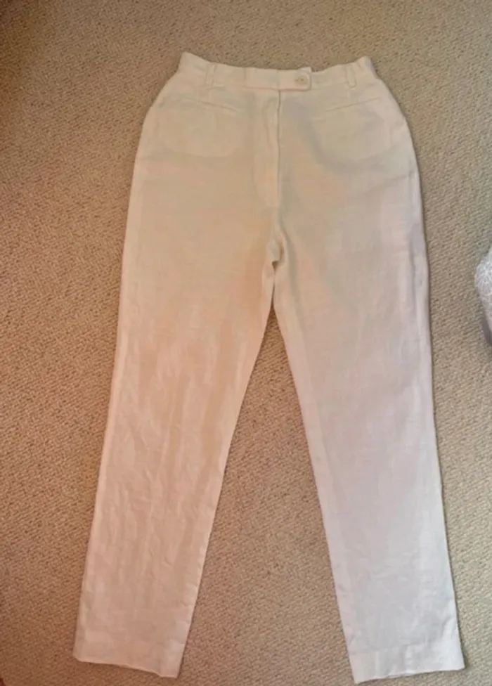 Pantalon en lin neuf Caroll - photo numéro 9