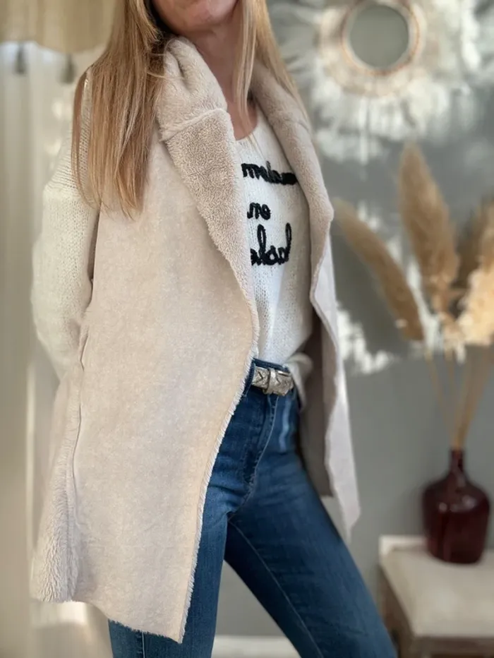 Veste sans manche toute douce ! Taille unique - photo numéro 4