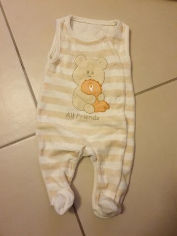 Grenouillère sans manche naissance