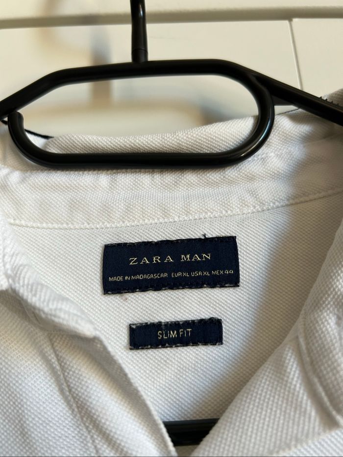 Chemise blanche Slim Fit Homme Zara Tailles L-XL - photo numéro 5